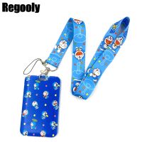 Anime Doraemon Anime Lanyard Badge Holder ID Card Lanyards Mobile Phone Rope Key Lanyard Neck Straps Keychain Key Ring