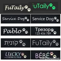 hot！【DT】✺  Personalized Reflective Harness Label Collar Tag Fluorescence ID Name Sticker Custom Logo 2