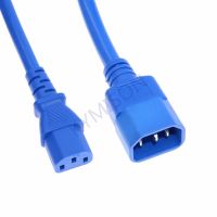 ♘❁ Durable 14AWG IEC320 C14 Male To C13 Female Power Extension Cable For PC Computer Monitor PDU UPS 15A 250V 1m/1.8m Blue