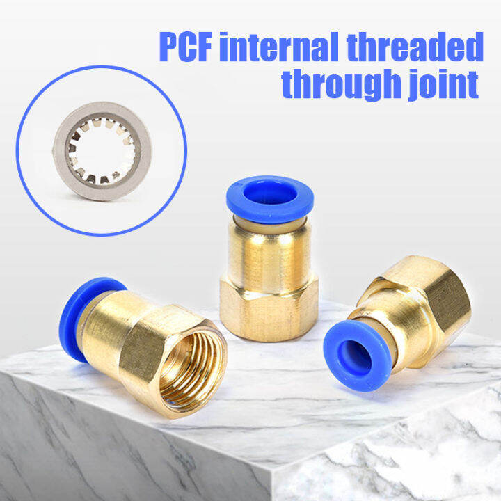 Pcf Pneumatic Quick Connector Air Fitting Bsp Female Thread For Pipe