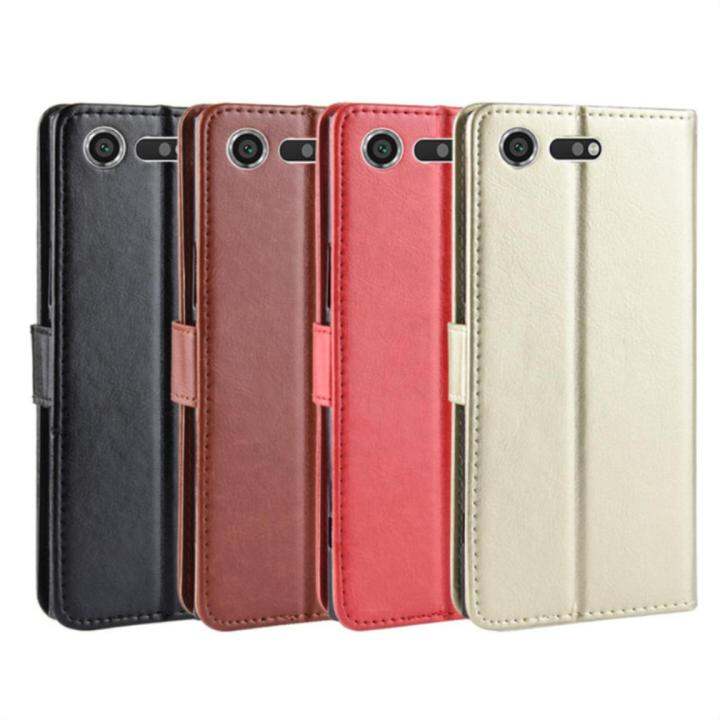 caseสำหรับsony-xperia-xz-premium-casing-flipเคสการ์ดหนัง-tpuซิลิโคนฝาหลังอ่อนนุ่มเคสโทรศัพท์