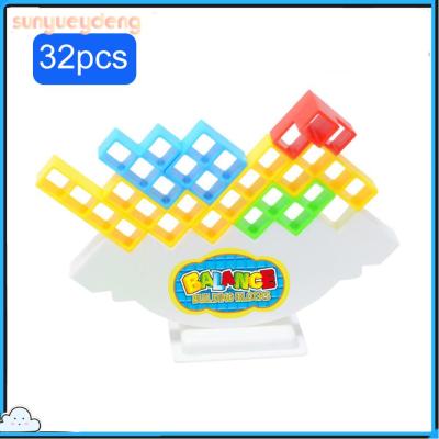 16/32/48ชิ้นของเล่นแบบต่อประกอบสมดุล Tetra Tetra TPuzzle บล็อกสมดุลของเล่นประกอบสำหรับเด็กผู้ใหญ่ของเล่นแสนสนุก