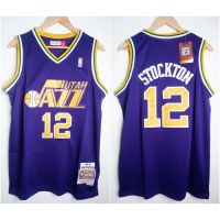 JERSEY NBA CLASSIC HWC UTAH JAZZ #12 JOHN STOCKTON UNGU M&amp;N Acp8