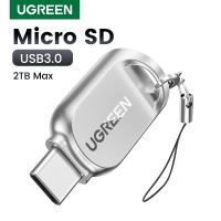 UGREEN pembaca kartu USB-C ke kartu SD mikro adaptor OTG untuk Laptop PC Tablet ponsel Windows MacOS USB 3.0 pembaca kartu memori