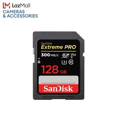 SanDisk Extreme Pro SDXC, SDXDK 128GB, V90, U3, C10, UHS-II, 300MB/s R, 260MB/s W, 4x6, Lifetime Limited
