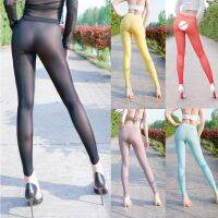 【CW】 see-through silk Leggings Tights Anti Emptied Pants 2022 Waist