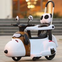 [COD] new childrens electric motorcycle tricycle 6 months years old light trolley children charge can sit on toy cars