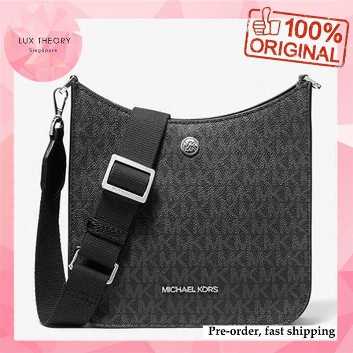 Preorder Michael Kors Briley Small Logo Messenger Bag In Black