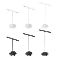 6Pcs Metal T Bar Earring Display T Shape Stand Jewlery Showcase Organizer Display Rack for Jewelry Exhibition Showcase