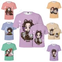 Kids Anime Demon Slayer T-Shirt Boy/Girl Cartoon Print Short Sleeve Tees Tops