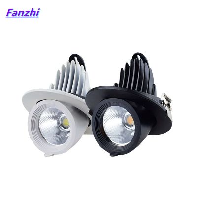 ✾❀▧ Dimmable Recessed Recessed LED Recessed Lights 10W15W20W30W AC85-265V Adjustable 360 ° COB Indoor Lighting