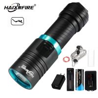 ✈✕₪ HaixnFire DV30 Scuba Diving Flashlight XM-L2 Underwater Waterproof Light 3000 Lumens Camping flashlight