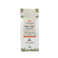 เมล็ดกาแฟแท้คั่ว ฟอนทาน่า อมก๋อย อาราบิก้า 100% 250 กรัม Fontana Om Koi Coffee Single Origin 250g