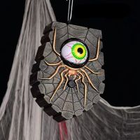 Halloween Door Decorations DoorbellGlowing and Animated Eyeball Halloween Decor Haunted House Party Prop Decoration for Outdoor