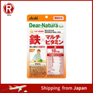 Asahi thân yêu Natura phong cách sắt x Vitamin tổng hợp 90 hạt 90 ngày