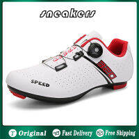 รองเท้าปั่นจักรยานสำหรับผู้ชายและผู้หญิงไม่มี Sepatu Road Bike ล็อค