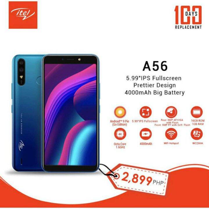 cost of itel a56