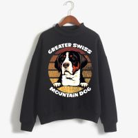 Greater Swiss Mountain Dog 2022 Autumn Winter Neutral Hoodies Mens Casual Fashion Clothing Dog Cartoon Print Men Sweatshirts