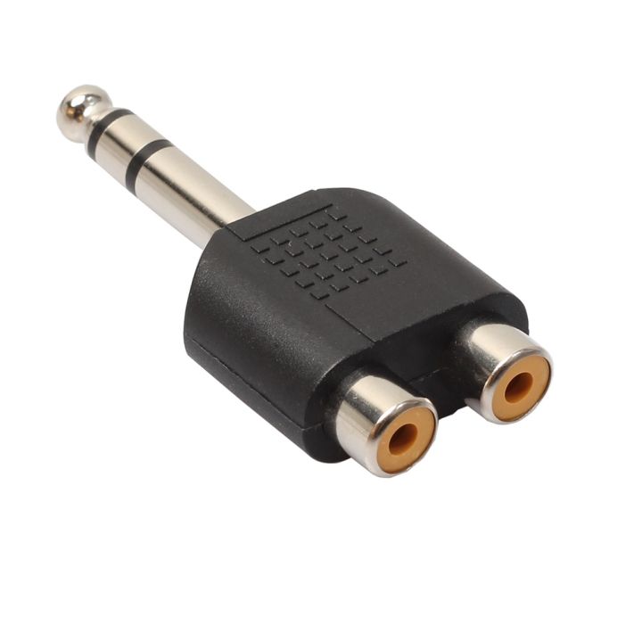 6-35-6-5mm-trs-1-4-inch-jack-plug-male-to-dual-rca-female-y-splitter-audio-adapter-converter