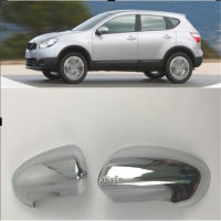 สำหรับ Nissan Qashqai J10 2007 2008 2009 2010 2011 2012 2013 2PCS ABS Chrome กระจกมองหลังด้านข้างกระจกประตูฝาครอบรถจัดแต่งทรงผม