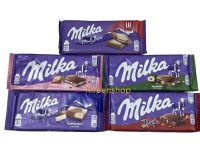 Milka Milk Chocolate มีส่วนผสมของนม Alpen 100% น้ำหนัก 100 กรัม