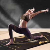 ℡■๑ NEW natural rubber Yoga Mat with Position Line Non Slip Carpet Mat For Beginner Environmental Fitness Gymnastics Mats