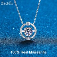 2CT Certified Lab Diamond Pendant Necklace Excellent Cut VVS Moissanite Necklace Birthday Christmas Jewelry Gift for Women Girls