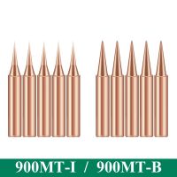 5Pcs 900M-T-I 900M-T-B Copper Solde Iron Tips Lead-Free Welding Solder Tip 933.907.951 Welding Equipment Solde Supplies