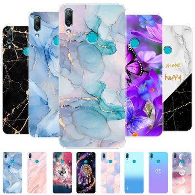 ⊕ For Huawei Y7 2019 Case Y7 Prime 2019 Silicone TPU Fashion Painted Soft Phone Case For Huawei Y7 2019 Cover Coque Bumper Fundas