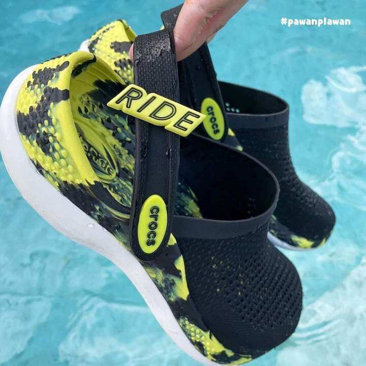 (สินค้ามาใหม่มีพร้อนกล่อง Crocs) Crocs LiteRide 360° Marbled Clog มี Jibbitz Lite & Ride รับ