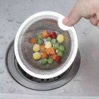 Stainless Steel Strainer Sink Sewer Filter Floor Drain Waste Drain Hair Colanders Home Portable Bathtub Hair Catcher Stopper