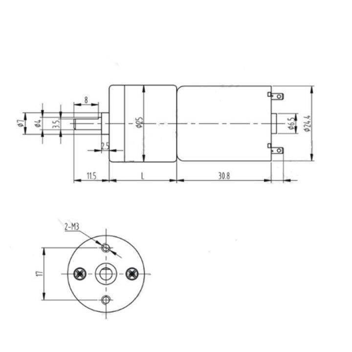 worth-buy-มอเตอร์เกียร์-jga25-370จอ-dc-6v-24-v-มอเตอร์เกียร์ไฟฟ้ามอเตอร์เกียร์ไฟฟ้าแรงบิดสูง