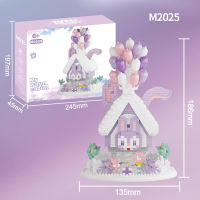 M2025 Mell My Warm Cabin High Quality nano Building block Set 1700 Pieces