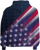 Unisex Youth Novelty Hoodie Sweatshirt Pullover,3D American Flag Patriotic Graphic Fashion Retro Style Trendy Streetwear Top