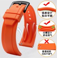 “：{ Quality Silicone Ruer Watch Strap 20Mm 22Mm 24Mm Sport Watchband Black Green Red Orangewristband With Quick Release Spring Bar