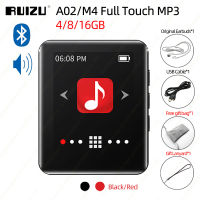 RUIZU เครื่องเล่น MP3 MP4บลูทูธ M4 A02,มีลำโพงในตัว4GB 8GB 16GB เพลง HiFi เครื่องเล่นหน้าจอสัมผัสแบบพกพาวอล์กแมนพร้อมวิทยุ FM บันทึก E-Book ภาพนาฬิกาเรียกดูฟังก์ชัน OTG เครื่องเล่นวิดีโอรองรับบัตร TF สูงถึง128GB