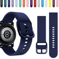 [ladies jewelry]สาย20มม./22มม. สำหรับ Samsung Galaxy Watch Active 2 40มม. 44มม. 3เกียร์สายรัดข้อมือกีฬาเปลี่ยนสายนาฬิกา20มม. 22สายนาฬิกา