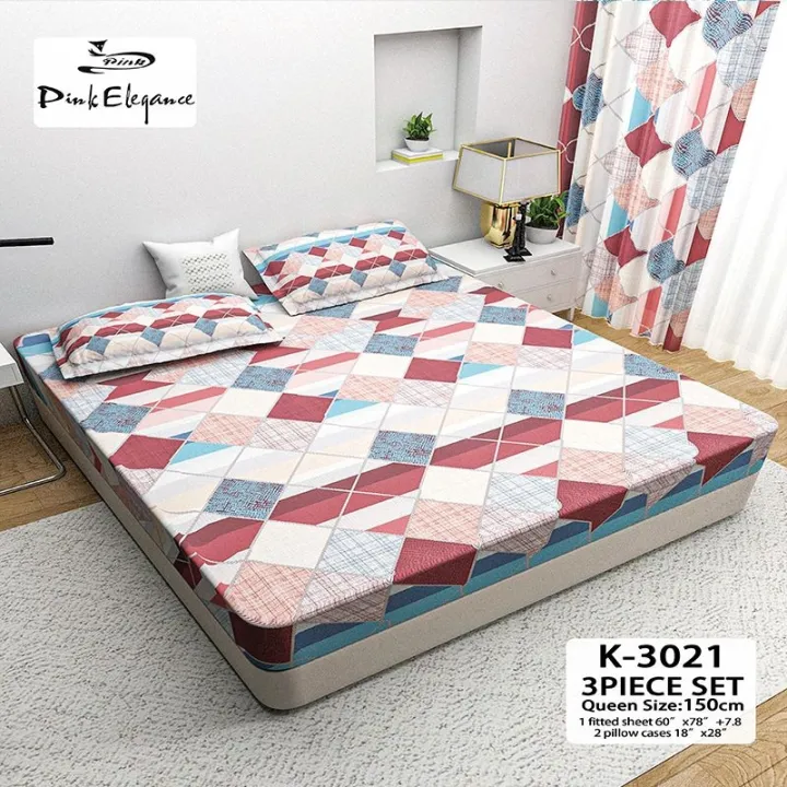 Bedsheet Queen Size Canadian Cotton and Polyester 3N1 Lazada PH