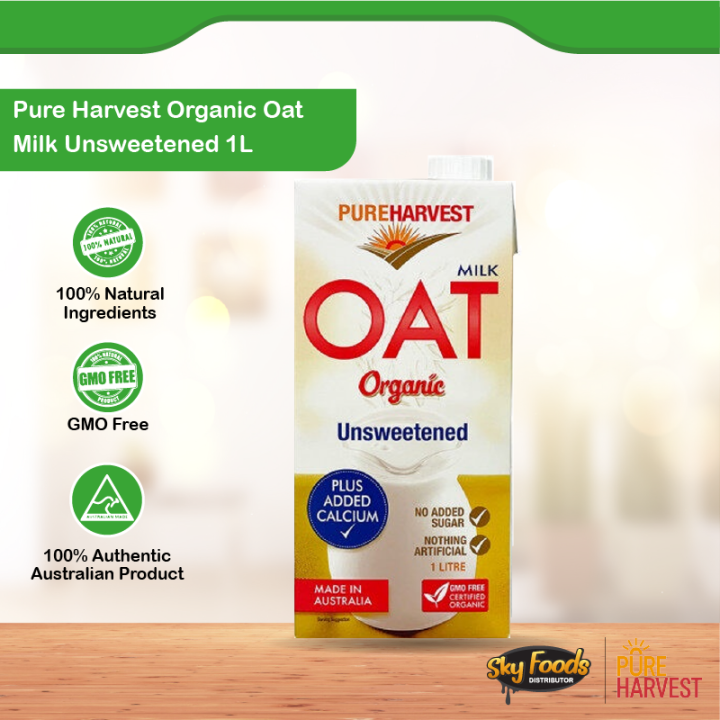 Pureharvest Organic Oat Milk Unsweetened Lazada 3883