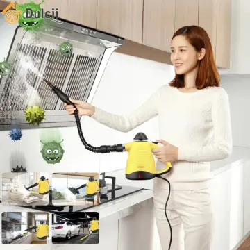 Portable Handheld Steam Cleaner 1050W Multifunctional High Temperature  Pressurized Steam Cleaning Machine with 9PCS Accessory for Kitchen Sofa
