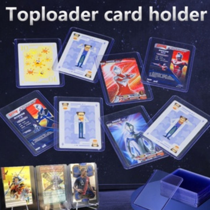 Trading Card Sleeves Hard Plastic Clear Case Holder 50 Baseball Cards  Topload