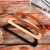 HOT MMJKBC/ 24cm Wood D Shape Bags Handle Wooden Purse Frame Hanger DIY Handbag Handles Bag