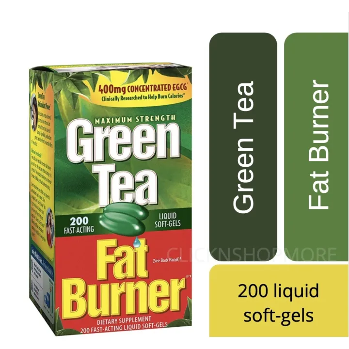 Green Tea Fat Burner 200 Liquid SoftGels Lazada PH