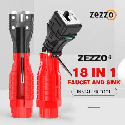 18 in 1 Faucet And Sink Installer Magic Wrench Anti-Slip Handle Plumber Tools For Kitchen Repair Plumbing Socket Wrench Tool Set