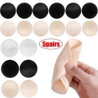 5pairs Round Sponge Bra Pads Push Up Breast Enhancer Removeable Bra Padding Inserts Cups for Swimsuit Bikini Padding Intimates