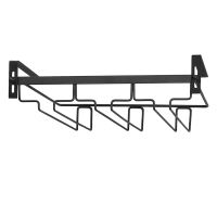 Wine Glass Rack Under Cabinet,3 Rows Hanging Stemware Rack Metal Glasses Holder Storage Hanger for Kitchen,Bar,Etc