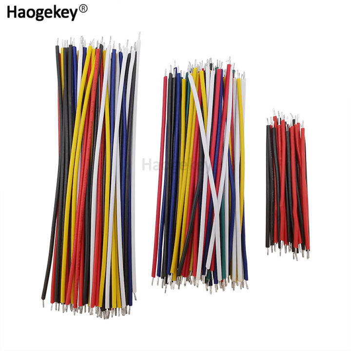 Brand new 130Pcs/lot 24AWG Breadboard Jumper Wire Cable Kit 24 AWG PCB Solder PVC Electronic