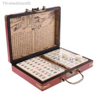 ♕ Chinese Antique Mahjong Board Game 144 23x16.2x4.5cm for Pinic Camping Fun Games