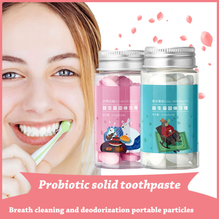 Probiotics Solid Toothpaste Granules Chewing Tablets Portable Fresh ...