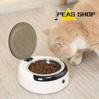 Pet Smart Sensor Bowl,ชามให้อาหารแมวความจุขนาดใหญ่,ชามสุนัขสแตนเลสแบบฝาพับ